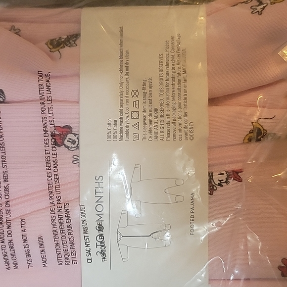 Disney Janie and Jack Footed PJ - Picture 3 of 4